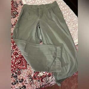 Vintage Farah Khakis Men's Olive Green Pants